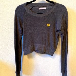 Spiritual Gangster dark gray cropped sweatshirt